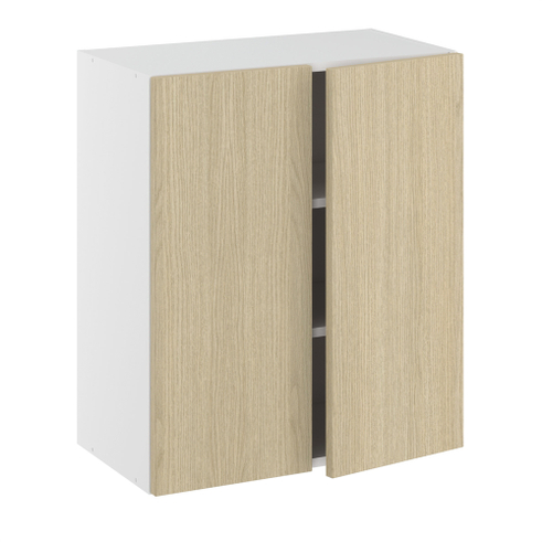 Overskab, m/dobbelt låger, 2 hylder. H:704 B:600 D:320