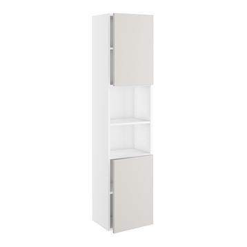 Badhøjskab, Slimline, 2 låger 572mm, 5 hylder. H:1728 B:300 D:320