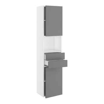 Kitchn Badhøjskab Slimline m/2 skuffer og 2 låger H:1728 D:320 B:400