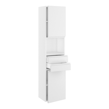 skåp Slimline m/2 lådor och 2 luckor H:1728 D:320 B:400
