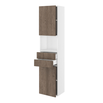 skåp Slimline m/2 lådor och 2 luckor H:1728 D:320 B:400