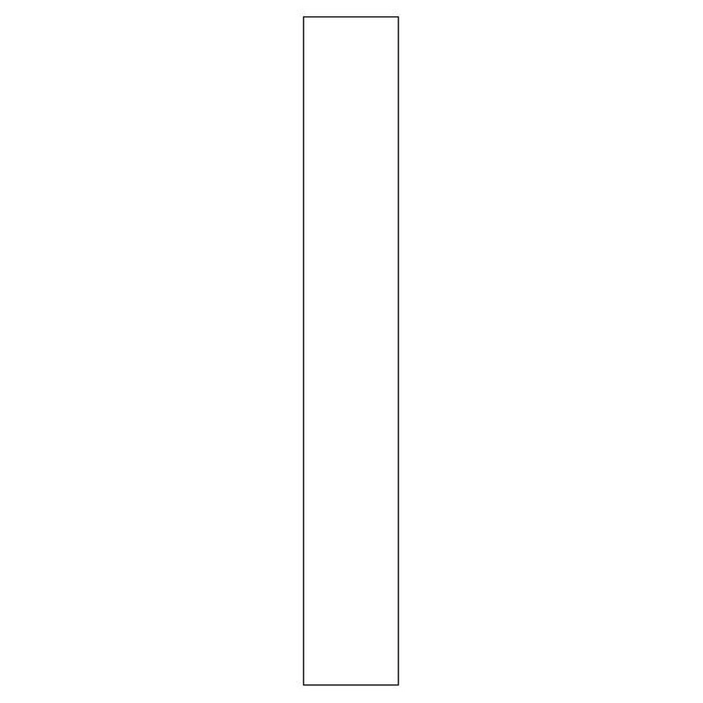 Tilpasning til underskap<br> H: 70,4 cm B: 10 cm