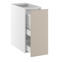 Underskab, m/luksusaffaldsudtræk, 1 låge, 2 spande, 1 bundskuffe. H:704 B:300 D:580