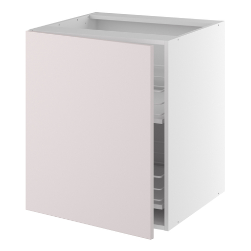 Kitchn Kolonialskab m/låge, 2 kolonialskuffer H:704 D:580 B:400