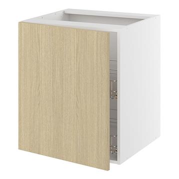 Grydeskab, 1 låge, 2 gryderiste. H:704 B:400 D:580