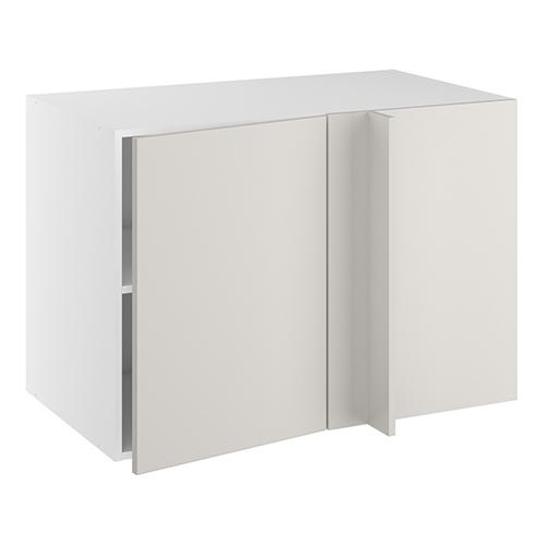 Hjørneindstiksskab, 496mm låge, blændplade, 1 hylde (min. 1150mm fra væg). H:704 B:1000 D:580