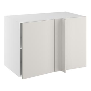 Hjørneindstiksskab, 496mm låge, blændplade, 1 hylde (min. 1150mm fra væg). H:704 B:1000 D:580