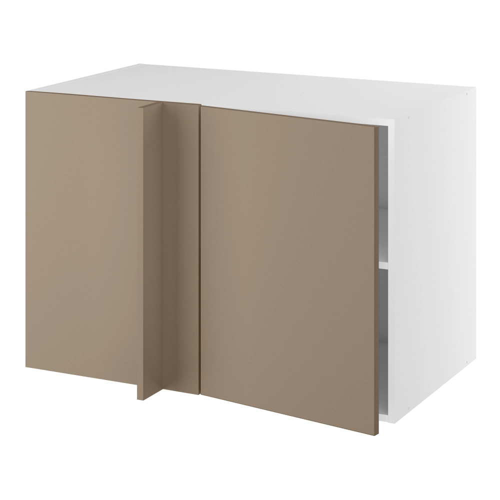 Hjørneindstiksskab, 496mm låge, blændplade, 1 hylde (min. 1150mm fra væg). H:704 B:1000 D:580