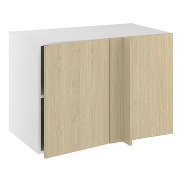 Hjørneindstiksskab, 496mm låge, blændplade, 1 hylde (min. 1150mm fra væg). H:704 B:1000 D:580