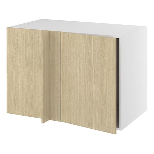 Hjørneindstiksskab, 496mm låge, blændplade, m/ 1/2 karrusel (min. 1150mm fra væg). H:704 B:1000 D:580