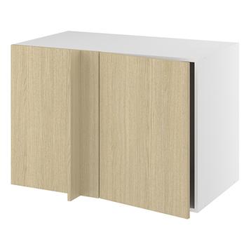 Hjørneindstiksskab, 496mm låge, blændplade, m/ 1/2 karrusel (min. 1150mm fra væg). H:704 B:1000 D:580