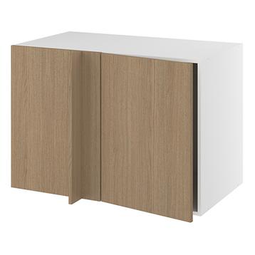 Hjørneindstiksskab, 496mm låge, blændplade, m/ 1/2 karrusel (min. 1150mm fra væg). H:704 B:1000 D:580