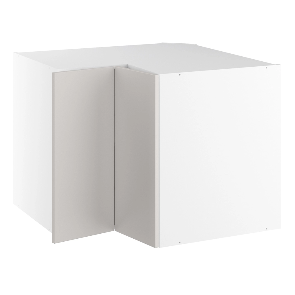 Vinkelunderskab, m/knæklåge (2 stk. B:296mm.), 1 hylde. H:704 B:900 D:580