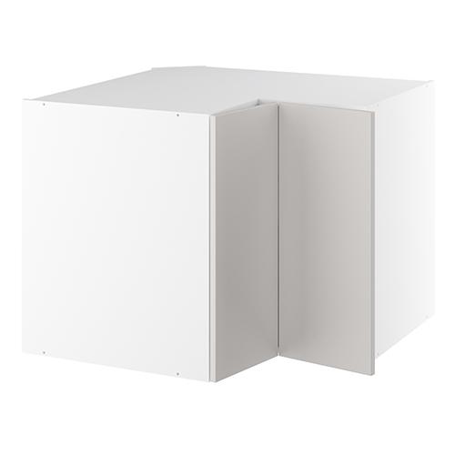 Vinkelunderskab, m/knæklåge (2 stk. B:296mm.), 1 hylde. H:704 B:900 D:580