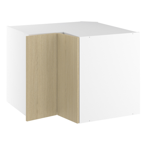 Vinkelunderskab, m/knæklåge (2 stk. B:296mm.), 1 hylde. H:704 B:900 D:580