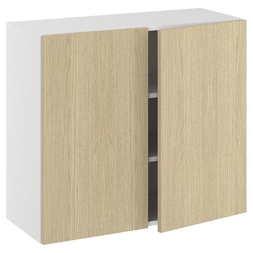 Underskab, halv dybde, m/dobbelt låger, 2 hylder. H:704 B:800 D:320