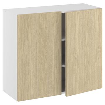 Underskab, halv dybde, m/dobbelt låger, 2 hylder. H:704 B:800 D:320