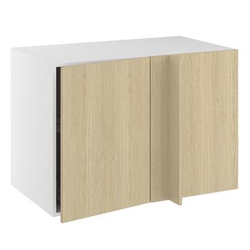 Hjørneindstiksskab, 496mm låge, LeMans udtræk, højre (min. 1180mm fra væg). H:704 B:1000 D:580