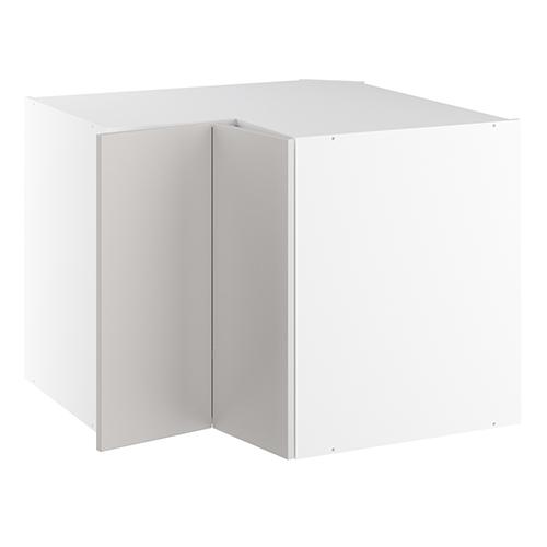 Vinkelunderskab, m/knæklåge (2 stk. B:296mm.), m/ 3/4 karrusel. H:704 B:900 D:580