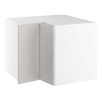 Vinkelunderskab, m/knæklåge (2 stk. B:296mm.), m/ 3/4 karrusel. H:704 B:900 D:580