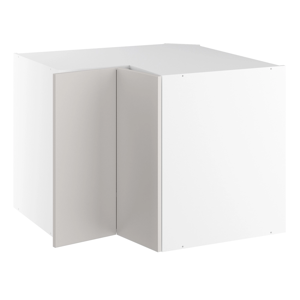 Vinkelunderskab, m/knæklåge (2 stk. B:296mm.), m/ 3/4 karrusel. H:704 B:900 D:580