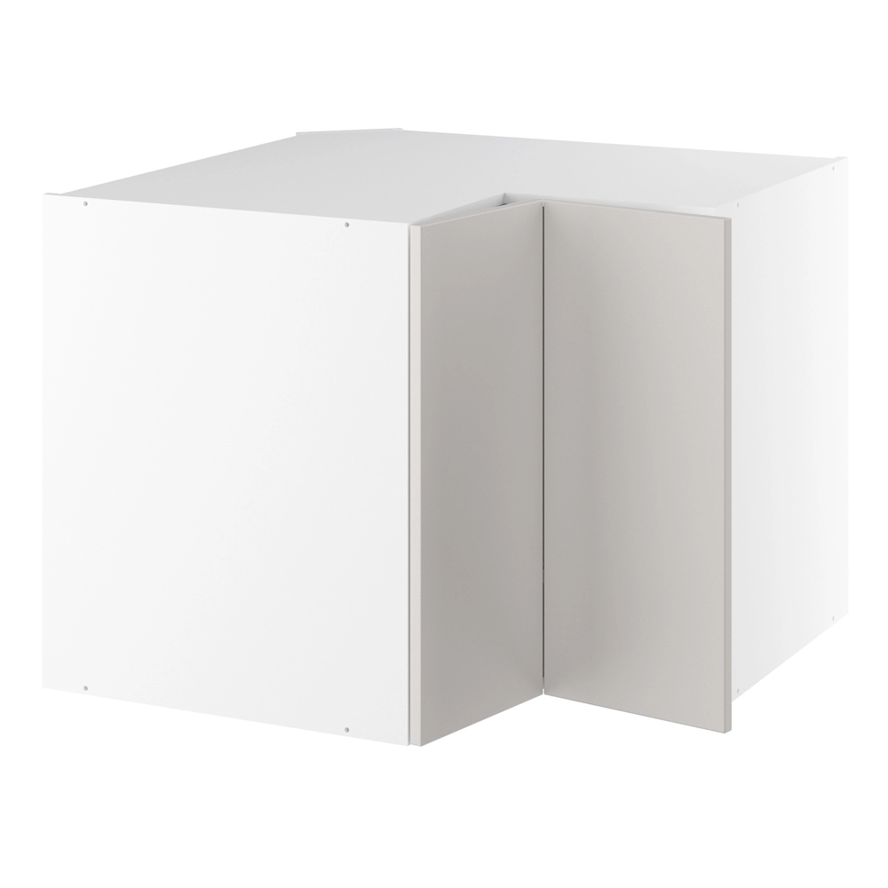 Vinkelunderskab, m/knæklåge (2 stk. B:296mm.), m/ 3/4 karrusel. H:704 B:900 D:580