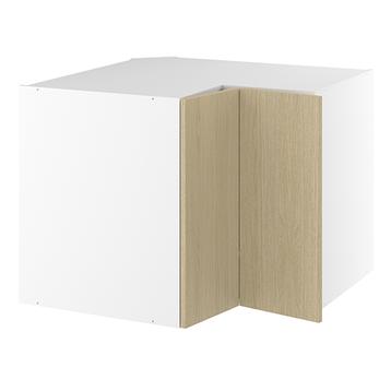 Vinkelunderskab, m/knæklåge (2 stk. B:296mm.), m/ 3/4 karrusel. H:704 B:900 D:580