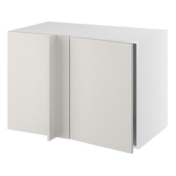 Hjørneindstiksskab, 496mm låge, LeMans udtræk, venstre (min. 1180mm fra væg). H:704 B:1000 D:580