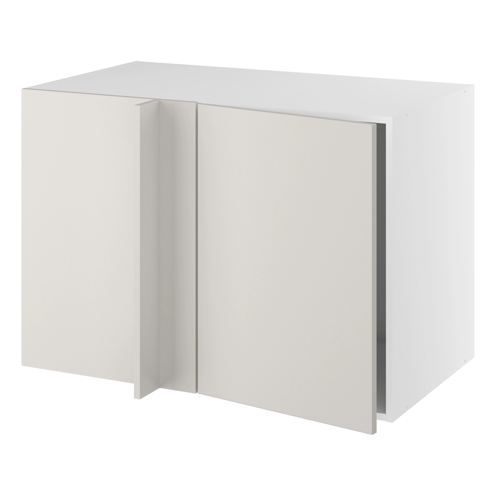 Hjørneindstiksskab, 496mm låge, LeMans udtræk, venstre (min. 1180mm fra væg). H:704 B:1000 D:580