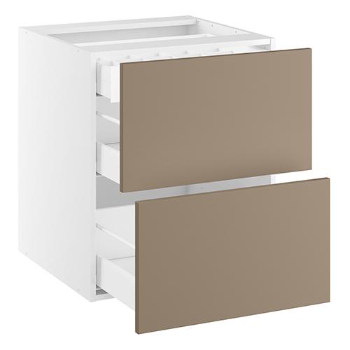 Underskab, 2 skuffer, indv. skuffe. H:704 B:800 D:580