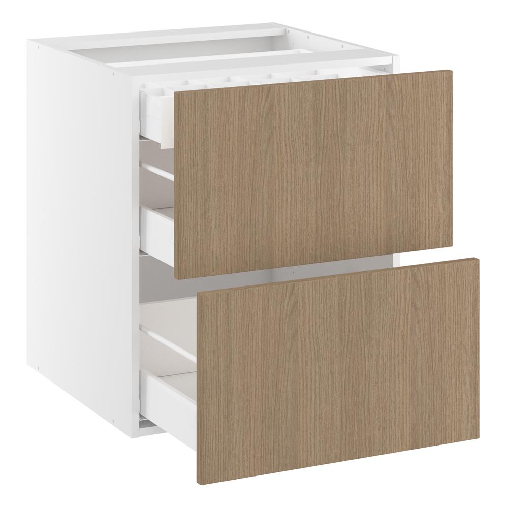 Underskab, 2 skuffer, indv. skuffe. H:704 B:800 D:580