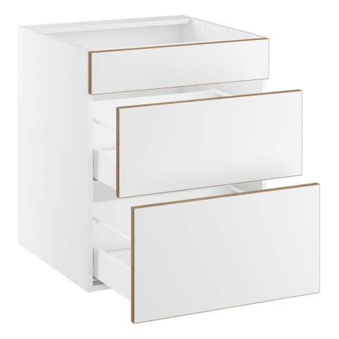 Kitchn Skab til kogeplade m/2 skuffer og 1 blændfront, metalsarg H:704 D:580 B:800