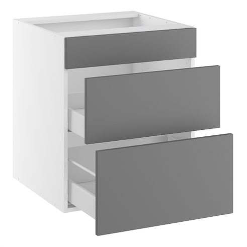 Kitchn Vaskeskab m/2 skuffer og 1 blændfront - skuffedybde 270 og 400 mm. H:704 D:580 B:600