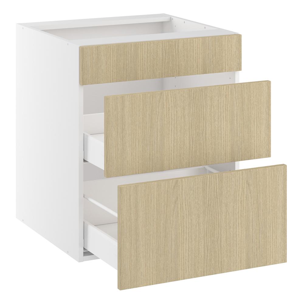 Vaskeskab, blændfront 124mm, 2 skuffer, skuffedybde 270 og 400mm. H:704 B:600 D:580