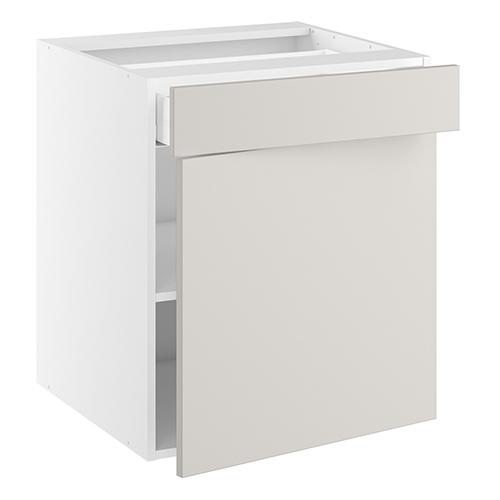 Underskab, 572mm låge, 1 skuffe, 1 hylde. H:704 B:500 D:580