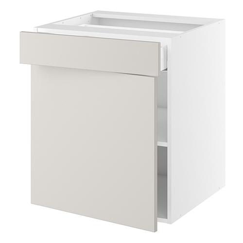 Underskab, 572mm låge, 1 skuffe, 1 hylde. H:704 B:500 D:580