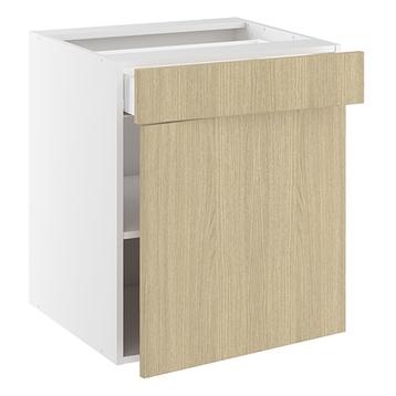 Underskab, 572mm låge, 1 skuffe, 1 hylde. H:704 B:400 D:580