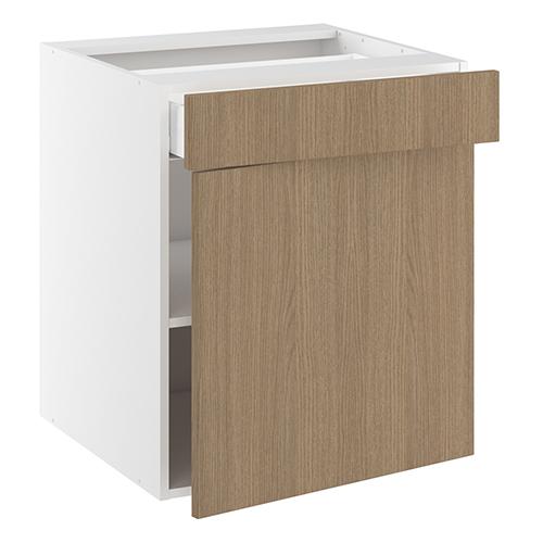 Underskab, 572mm låge, 1 skuffe, 1 hylde. H:704 B:400 D:580