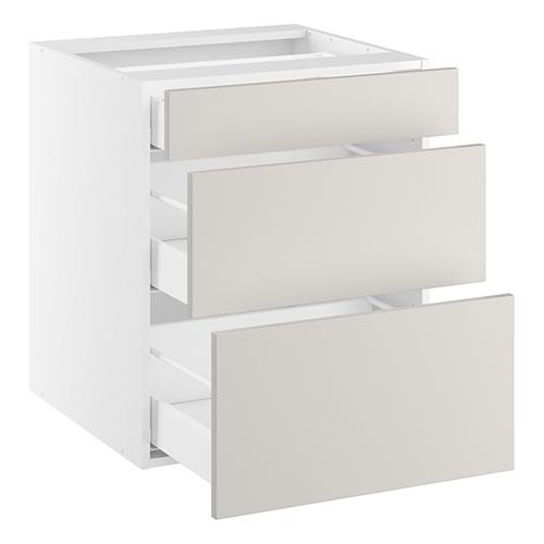 Underskab, 3 skuffer. H:704 B:1000 D:580