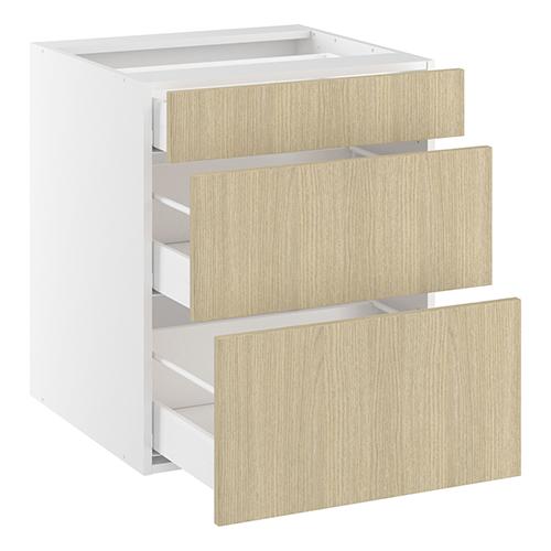 Underskab, 3 skuffer. H:704 B:1000 D:580