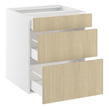 Underskab, 3 skuffer. H:704 B:1000 D:580