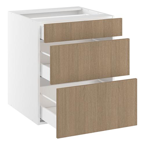 Underskab, 3 skuffer. H:704 B:1000 D:580