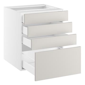 Underskab, 4 skuffer. H:704 B:500 D:580