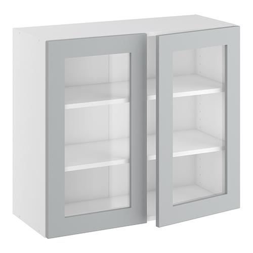 Kitchn Vitrineskab 2 hylder og 2 låger H:704 D:320 B:800