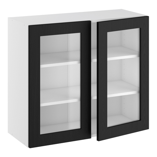 Kitchn Vitrineskab 2 hylder og 2 låger H:704 D:320 B:800