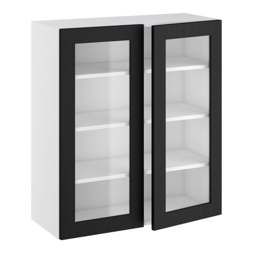 Kitchn Vitrineskab 3 hylder og 2 låger H:896 D:320 B:800