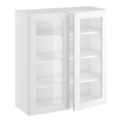 Kitchn Vitrineskab 3 hylder og 2 låger H:896 D:320 B:800