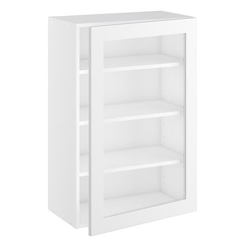 Vitrineskab, 1 låge, 3 hylder. H:896 B:400 D:320