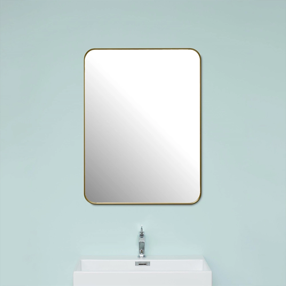 Spegel med metallram i mässing - 60x80cm / 120x80cm