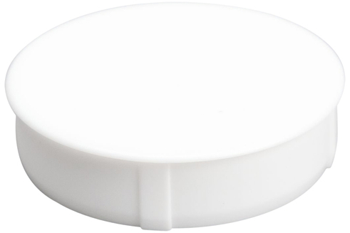 DÆKHÆTTE Ø35 HVID T/HÆNGSELHUL